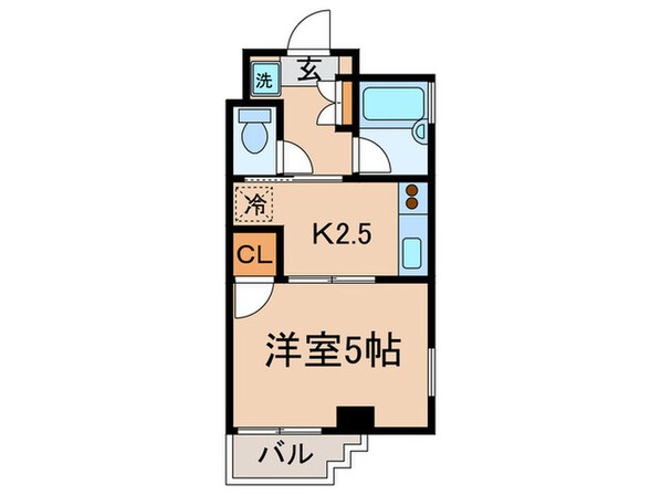 ハイツ越後屋の物件間取画像